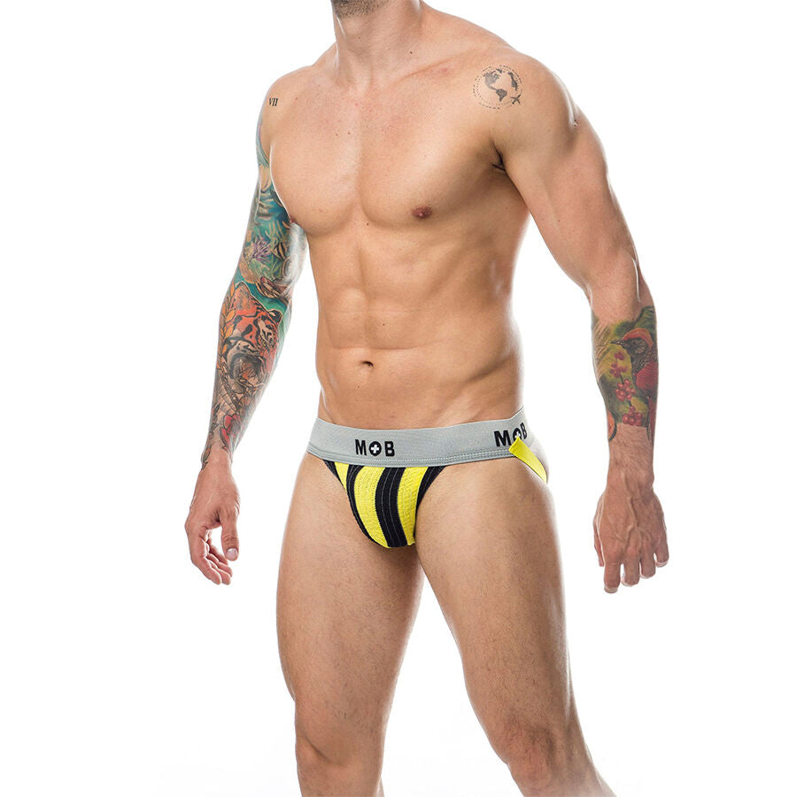 MOB - JOCK CLASSIQUE À RAYURES JAUNE TAILLE M