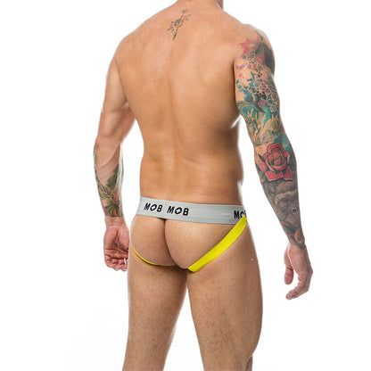 MOB - JOCK CLASSIQUE À RAYURES JAUNE TAILLE M