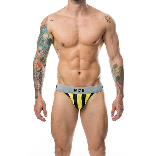 MOB - JOCK CLASSIQUE À RAYURES JAUNE TAILLE XL