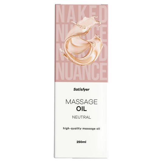 SATISFYER - HUILE DE MASSAGE NEUTRE DE HAUTE QUALITÉ 250 ML