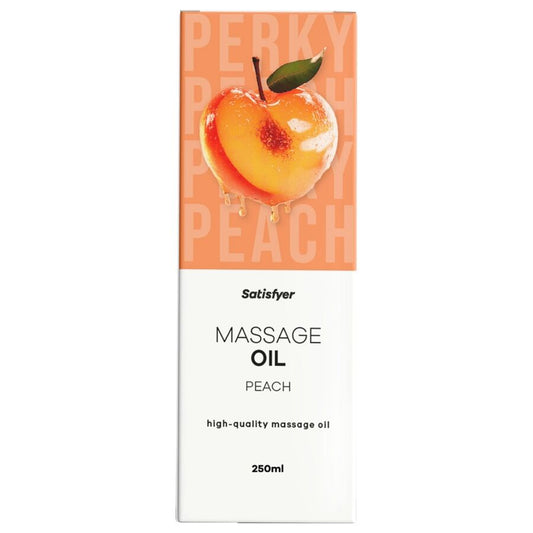 SATISFYER - HUILE DE MASSAGE HAUTE QUALITÉ À LA PÊCHE 250 ML