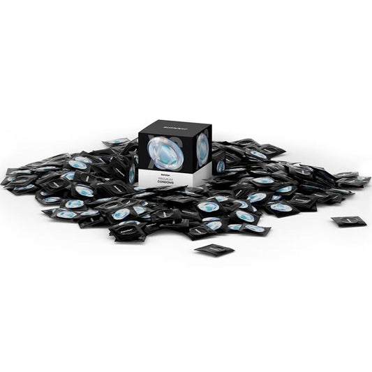 SATISFYER - PRÉSERVATIFS TAILLE L 57 MM - BOÎTE DE 100 UNITÉS